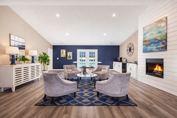 Social lounge with coffee bar